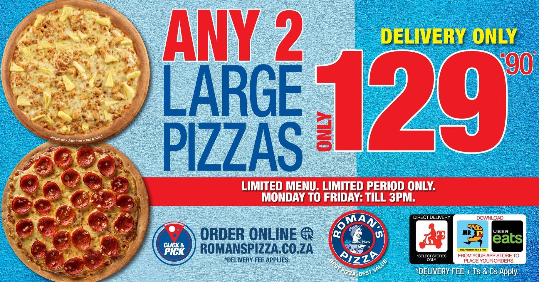 Romans Pizza Special 2 Ample Pizza